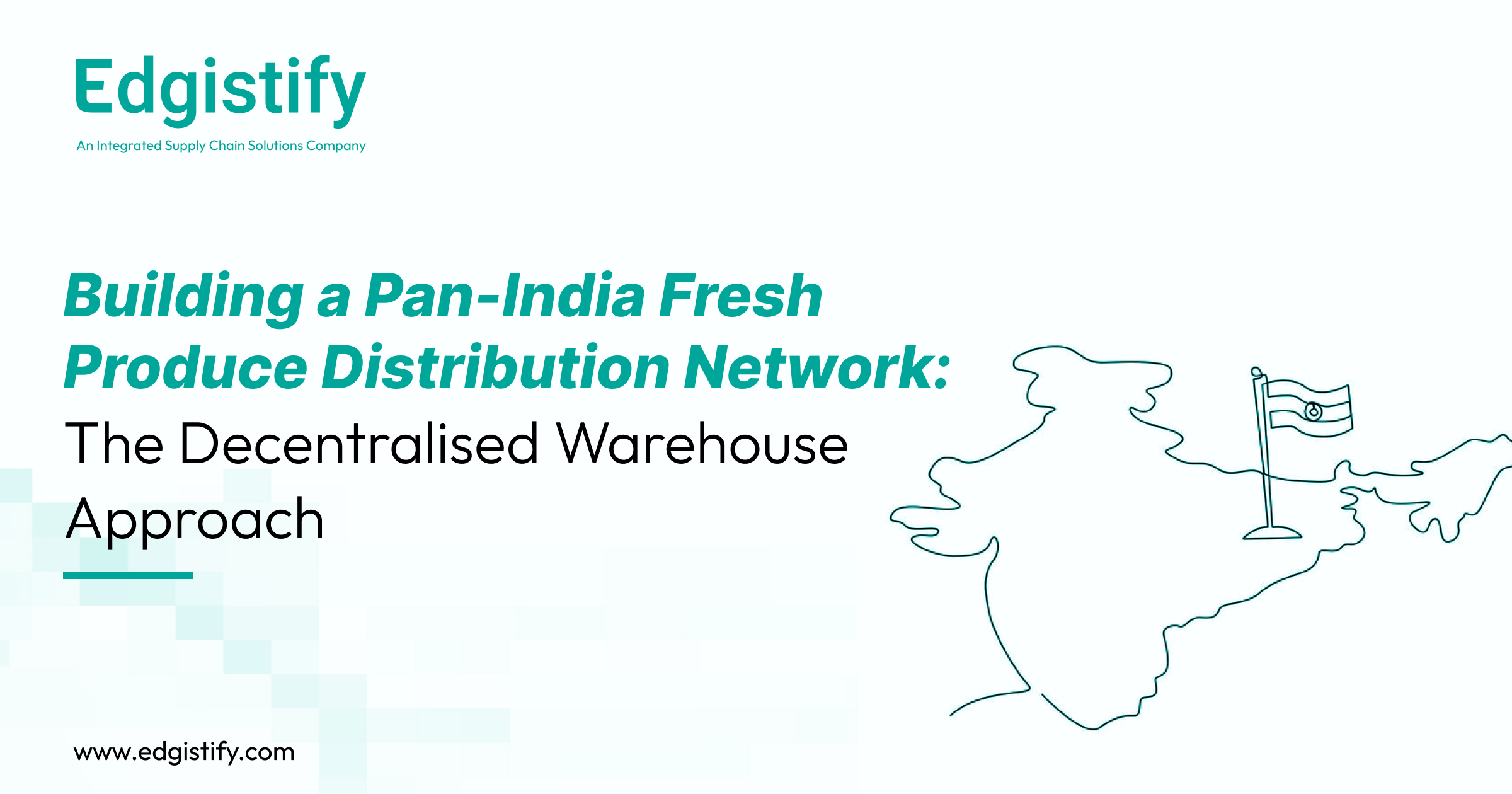 Edgistify's EdgeOS dashboard showing real-time inventory split and cold chain status across a pan-India decentralized warehouse network.
