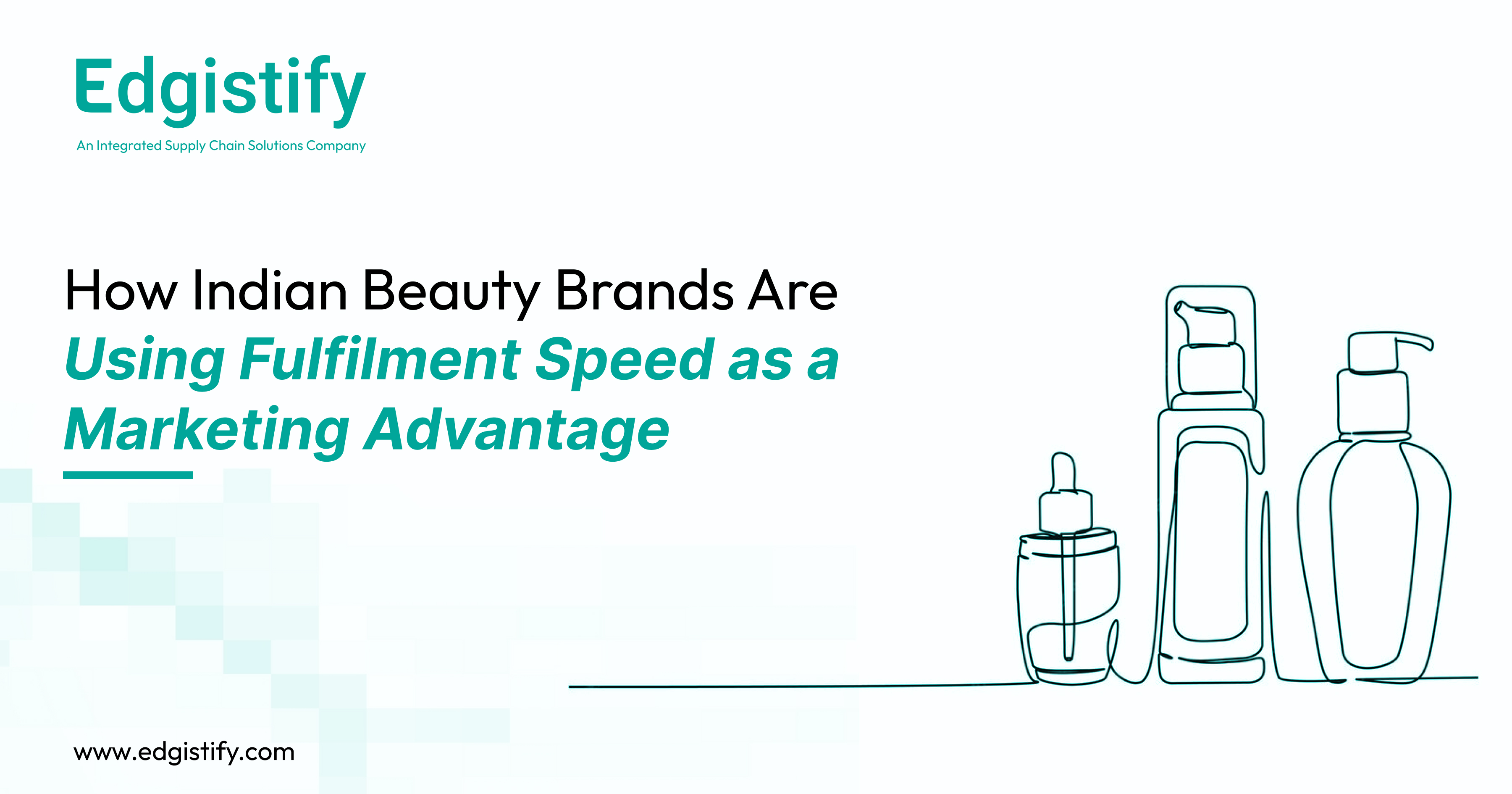 Edgistify EdgeOS dashboard showing real-time delivery speed metrics for an omnichannel beauty brand.
