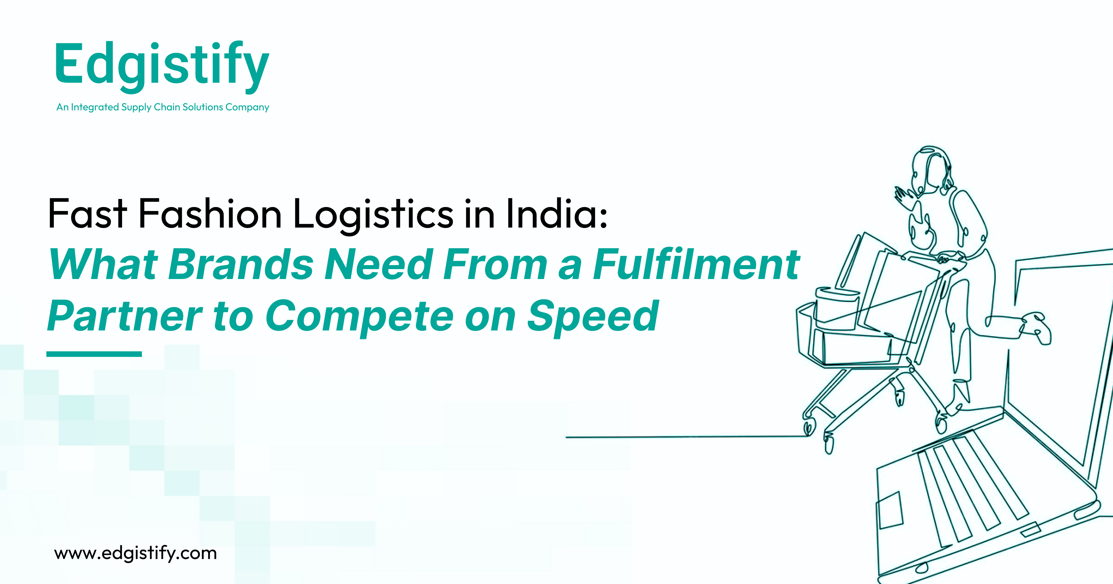Edgistify's AI-powered fashion fulfilment center featuring real-time SKU tracking, urban dark store sorting, and automated QC for fast fashion brands.