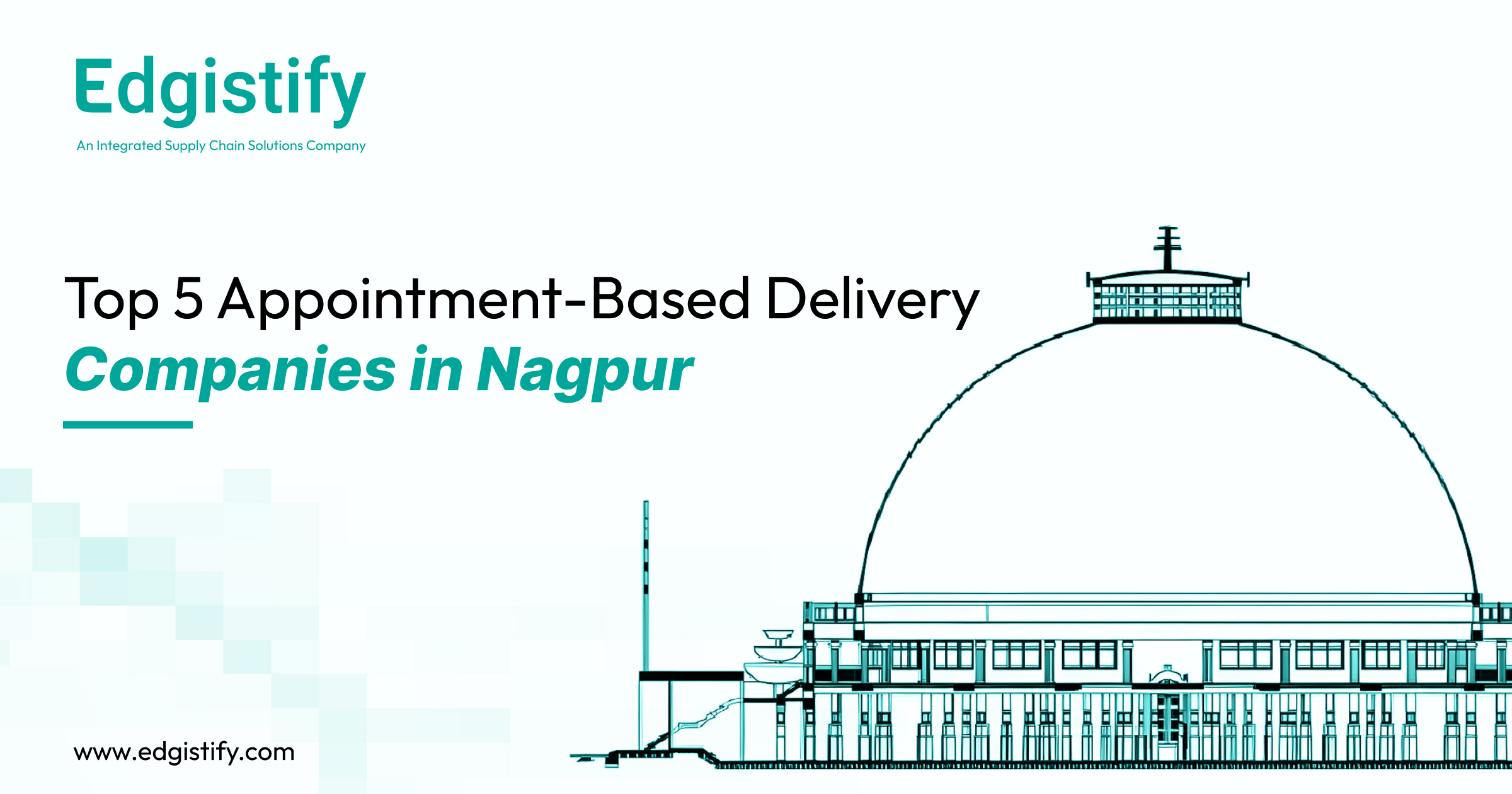 Multi-state transshipment truck at Nagpur Zero Mile hub for Central India distribution to MH, MP, CG.
