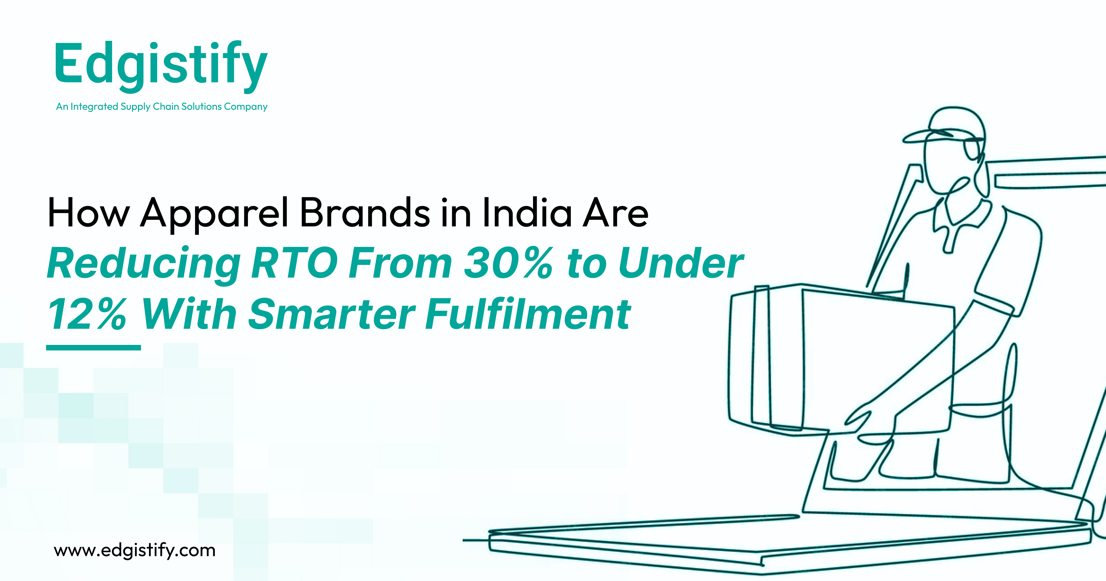 Edgistify’s EdgeOS dashboard showing real-time RTO reduction metrics and AI-driven address verification for an Indian apparel label.