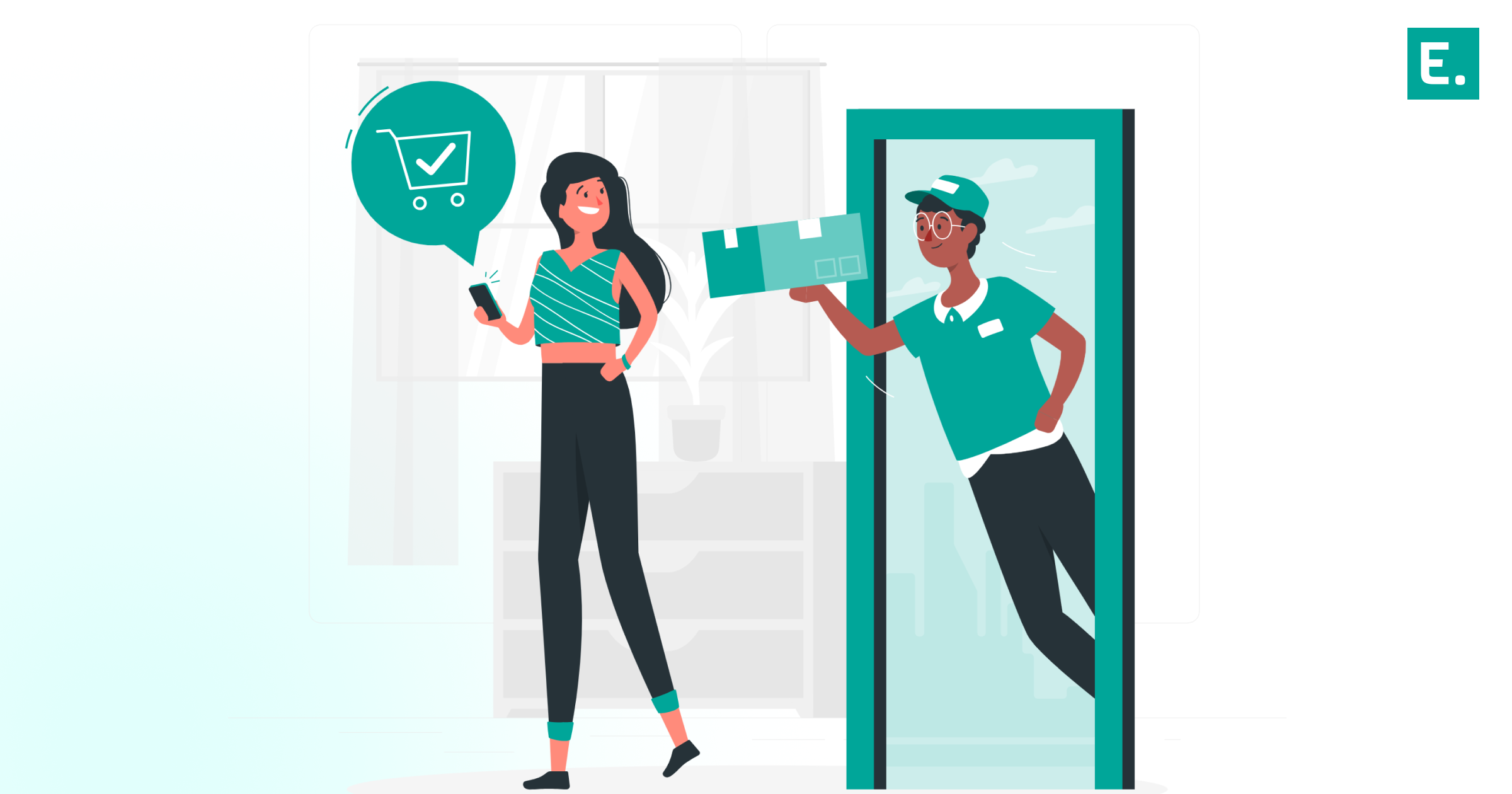 A warehouse inventory system processing customer return packages with barcode scanners to update reverse logistics data tracking systems in real time.
