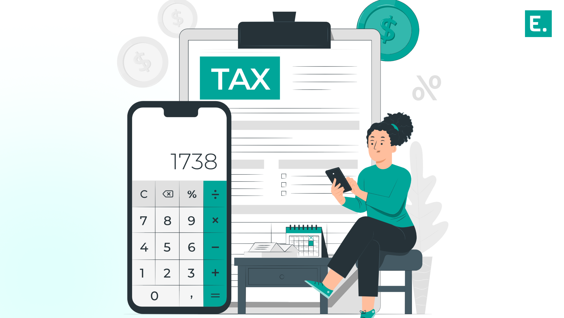Infographic mapping automated inter-state GST compliance infrastructure embedded directly into a digital e-commerce warehouse fulfillment workflow.