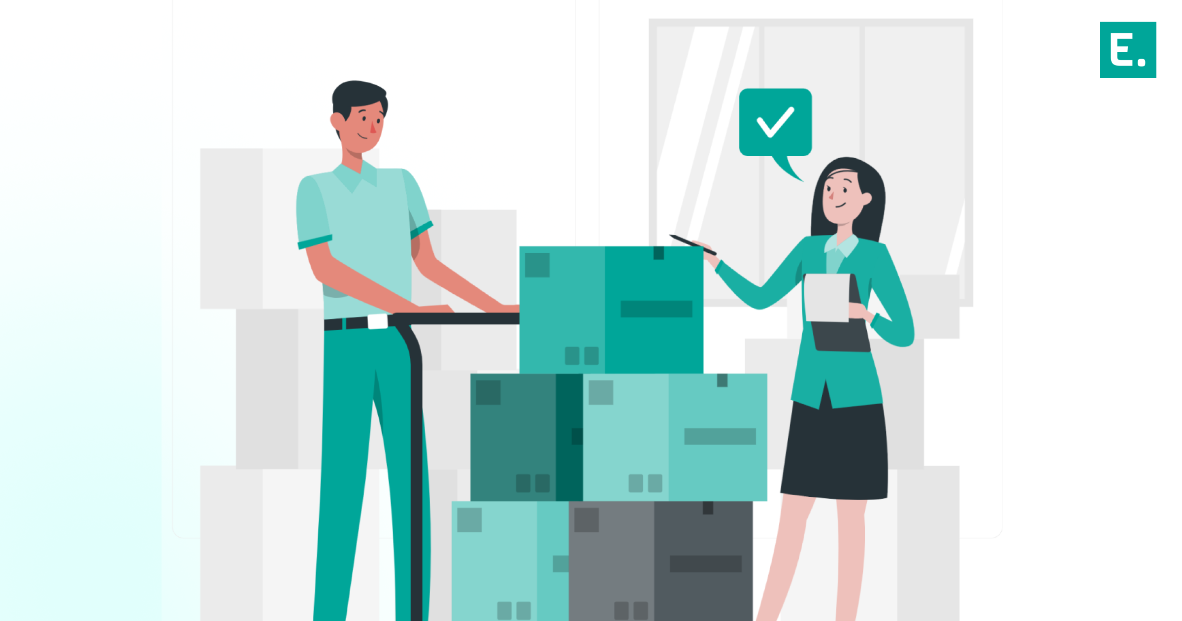A hyperlocal fulfillment lead performing real-time inventory counts using a mobile barcode scanner inside a compact urban distribution hub.
