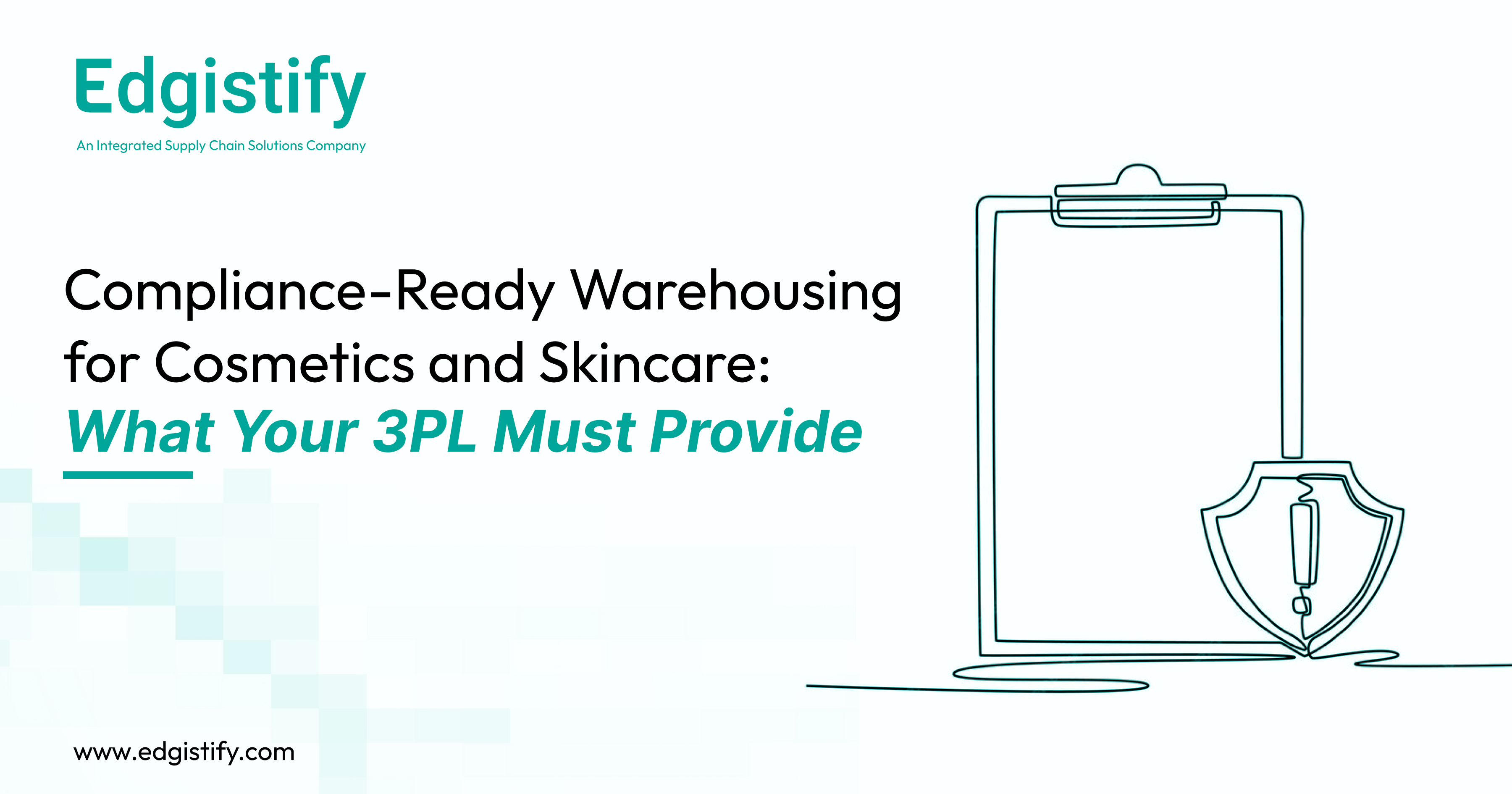 Edgistify technician using a handheld scanner for batch-code verification in a compliance-ready BPC warehouse.