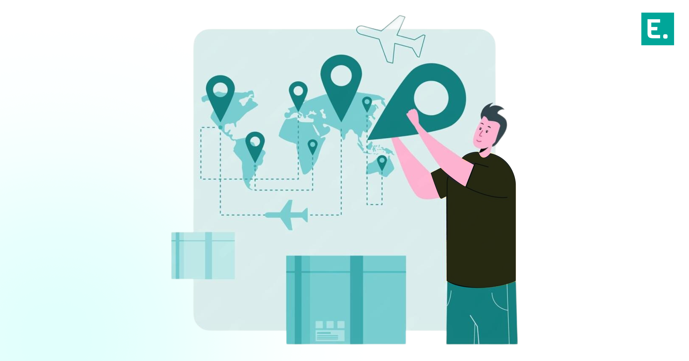 A logistics supply chain map connecting regional merchant warehouses to open network buyers using hyperlocal delivery software on a centralized interface.