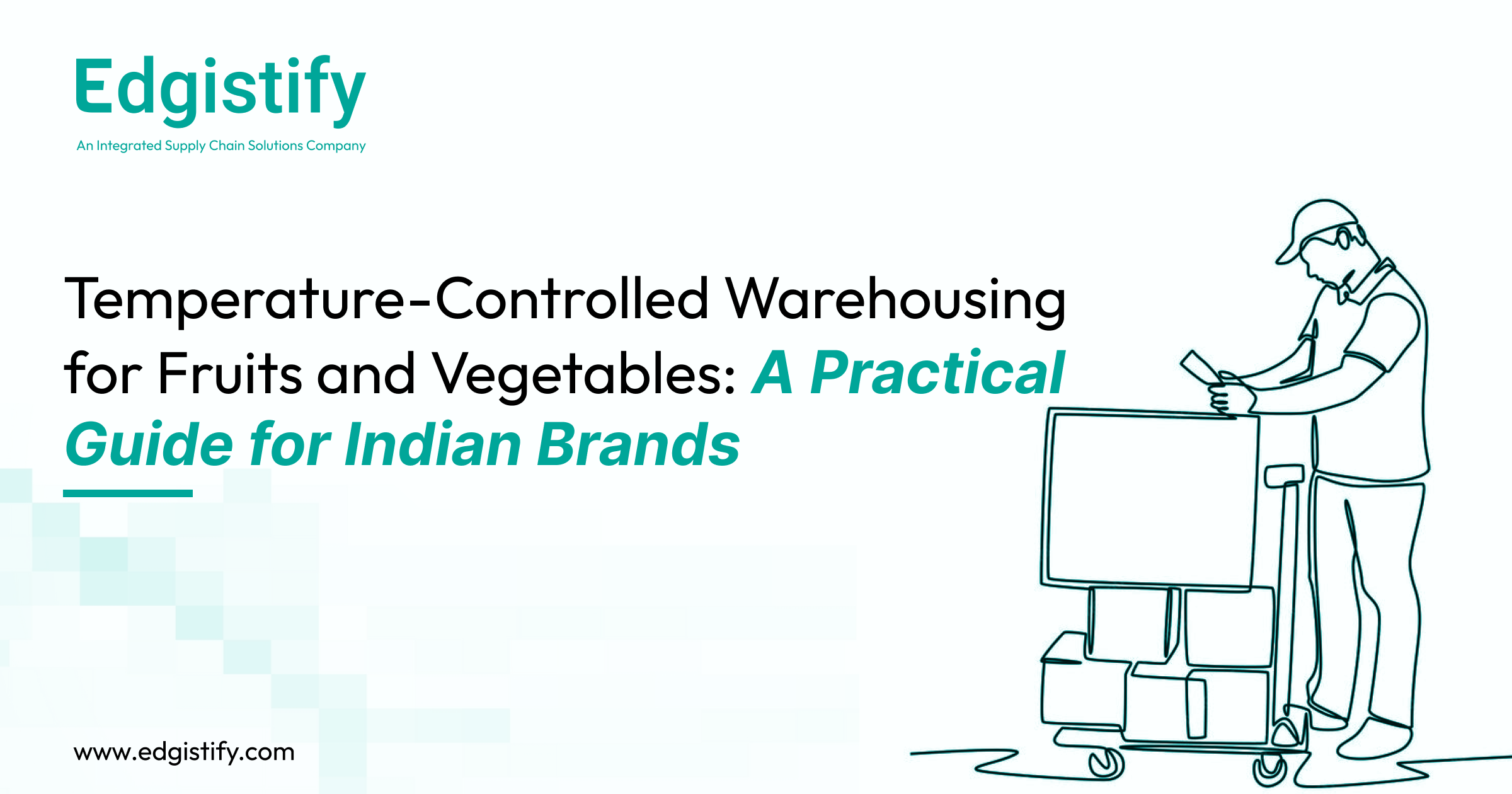 Edgistify's EdgeOS dashboard monitoring real-time temperature and humidity across a multi-zone fruit and vegetable warehouse. 