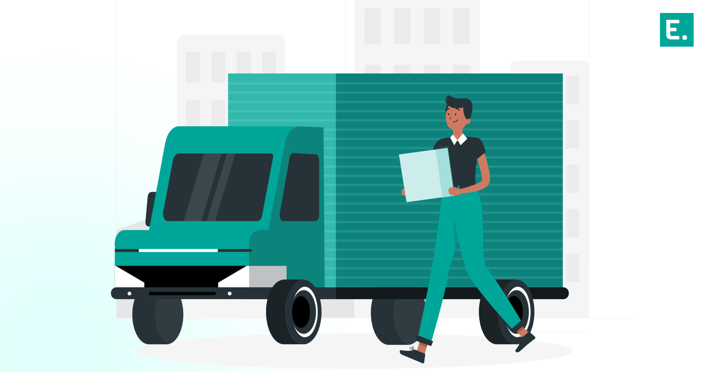 A supply chain leader collaborating with warehouse operations supervisors to plan strategic talent reallocation on an interactive display board.