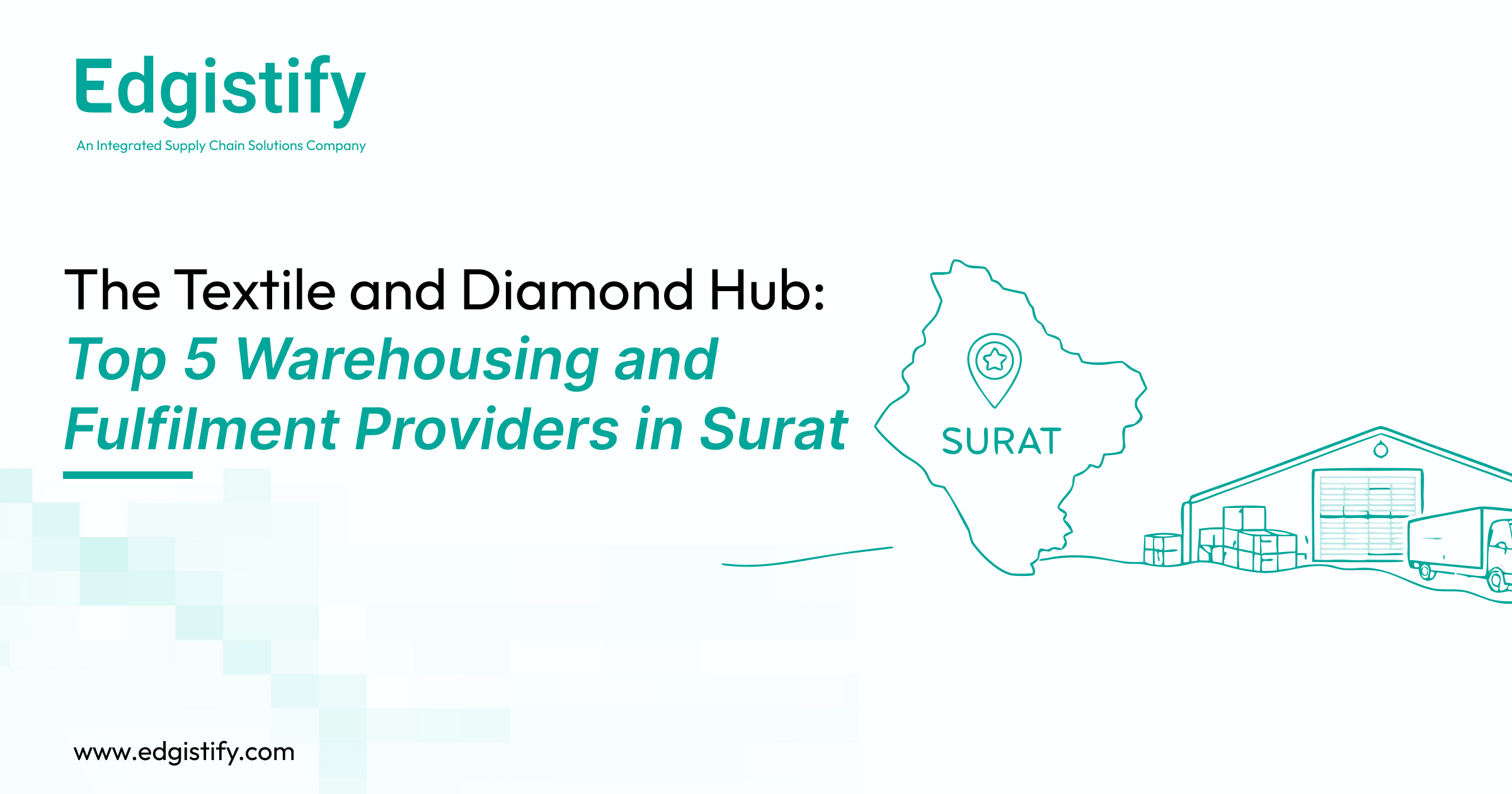 Modern Grade A warehouse in Surat, Gujarat, specialized for textile storage and high-value diamond Fulfilment.