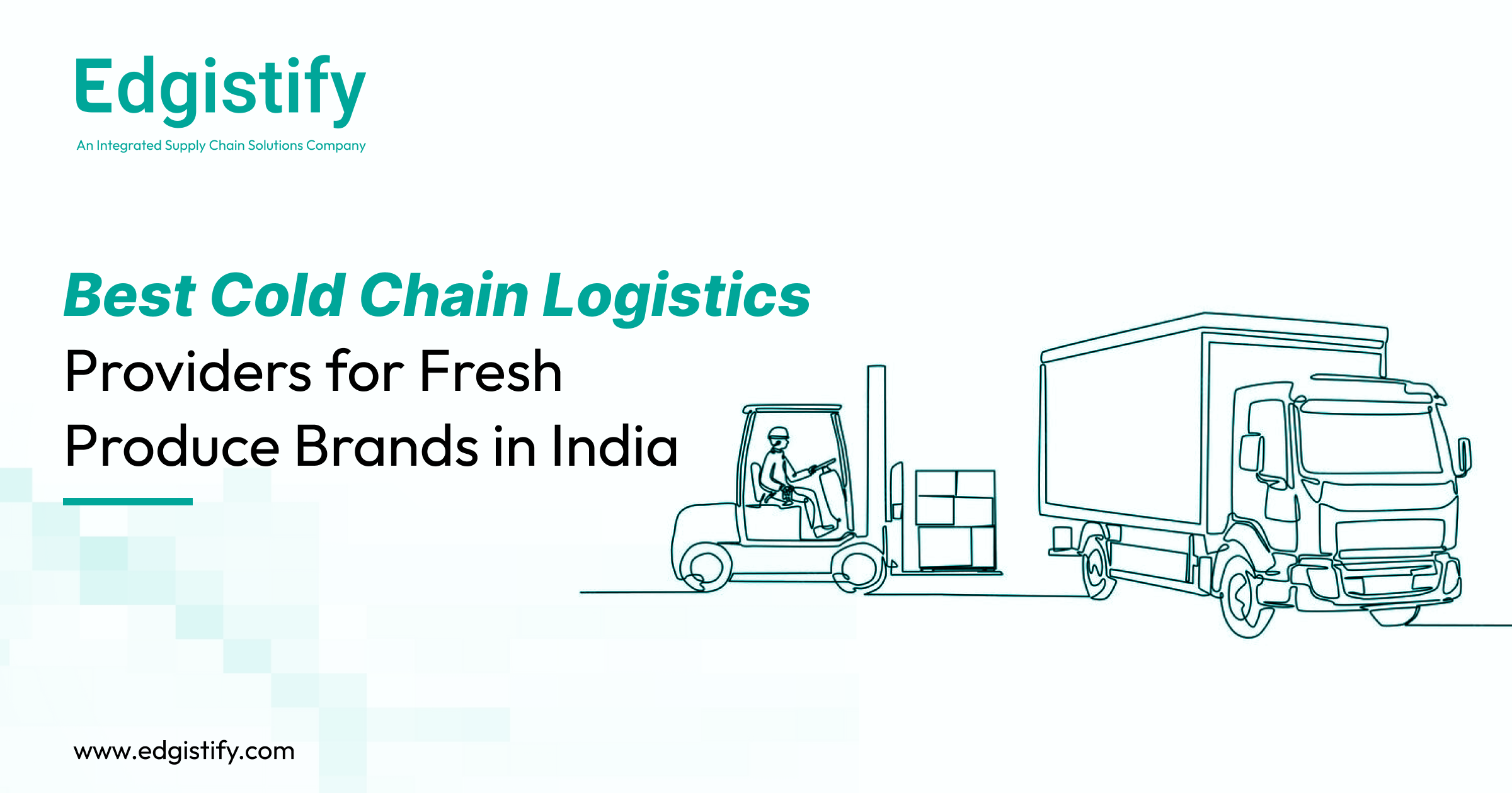 Edgistify's cold chain fulfilment dashboard showing real-time temperature tracking for fresh fruits and vegetables across an Indian reefer network.