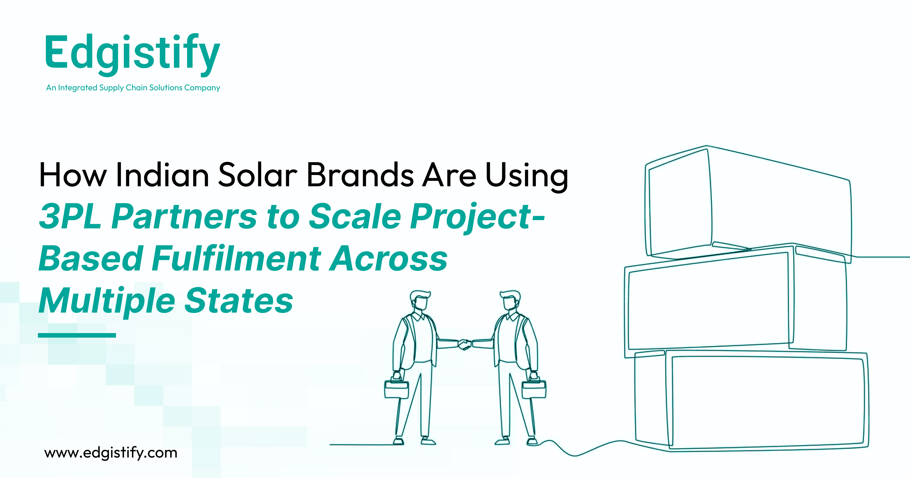 Edgistify's solar logistics dashboard showing real-time multi-state project tracking and specialized panel handling.