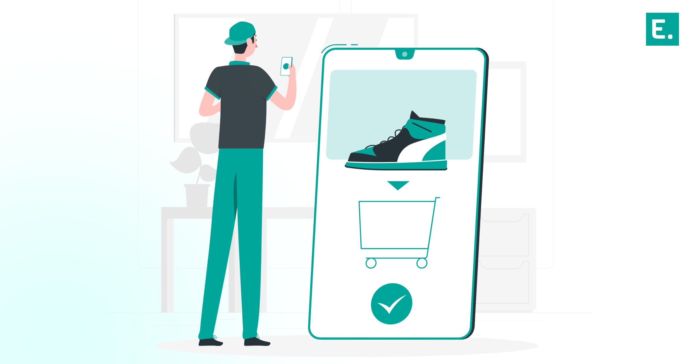 An e-commerce analytics checkout dashboard showing an increase in conversion rates and a reduction in cart abandonment due to a 24-hour shipping delivery tier.