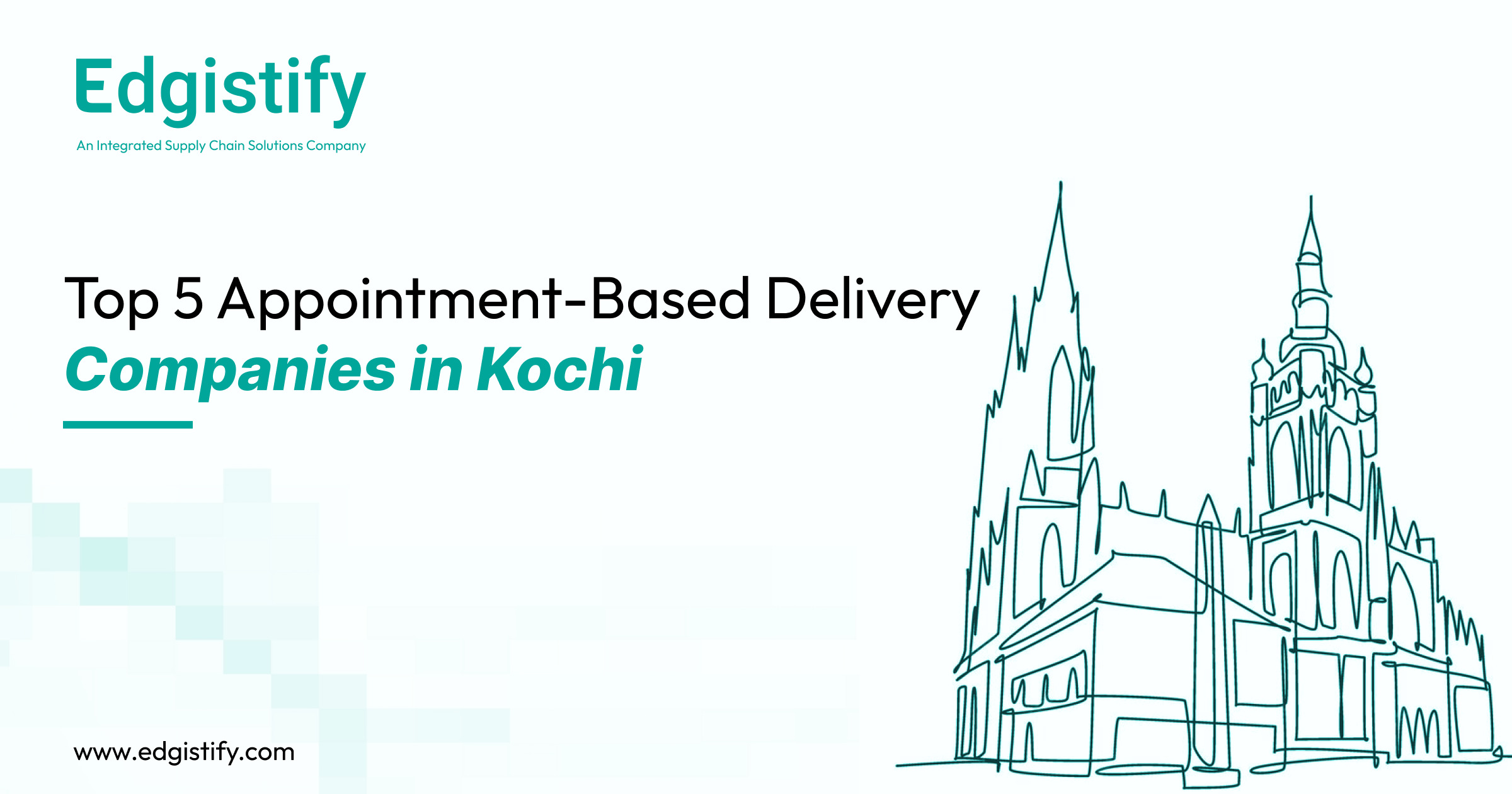 Port-linked B2B logistics vehicle coordinating scheduled delivery windows at Cochin Port Trust and Edapally.