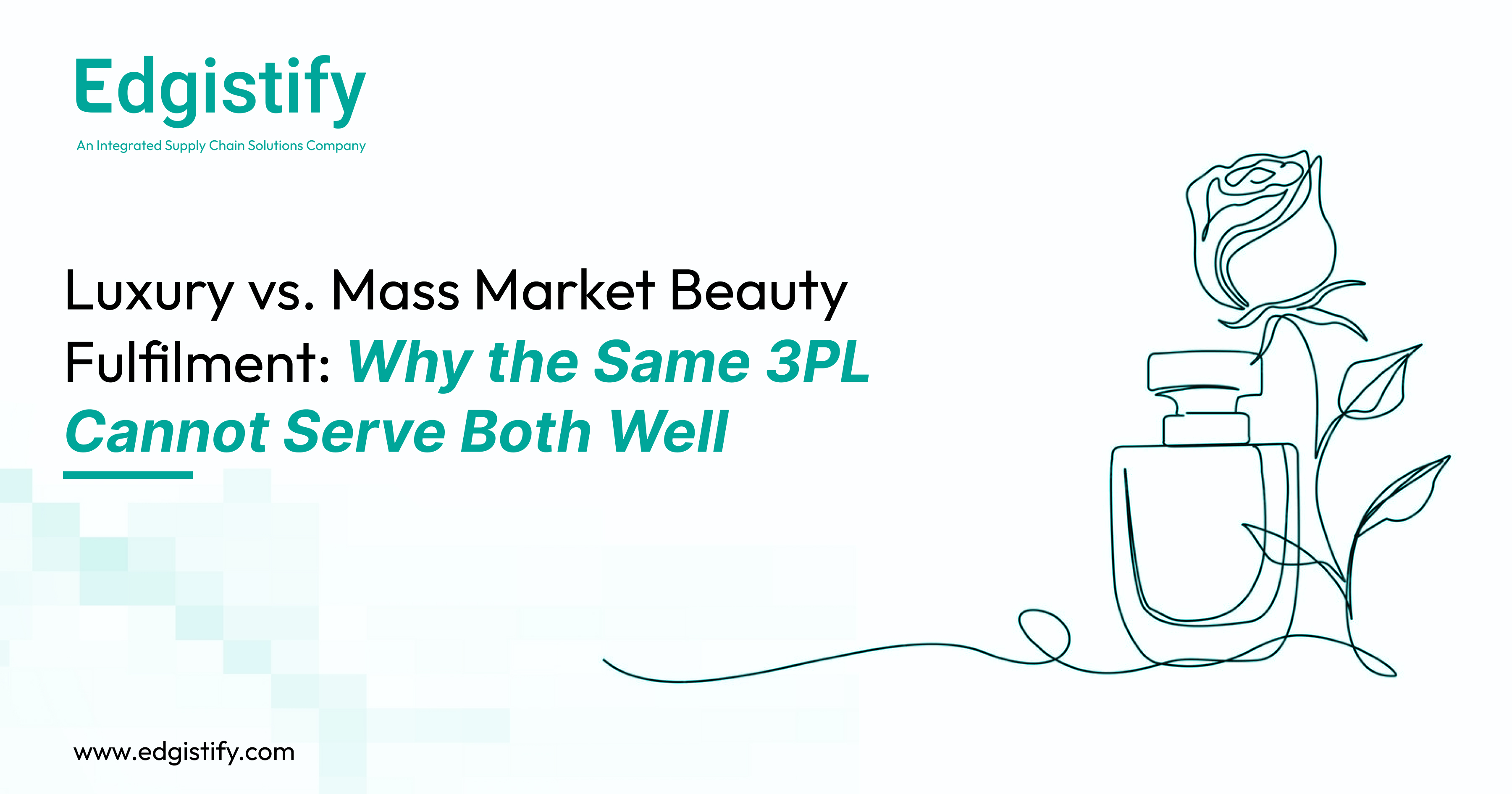 Edgistify EdgeOS dashboard comparing fulfilment metrics for luxury and mass-market cosmetics.
