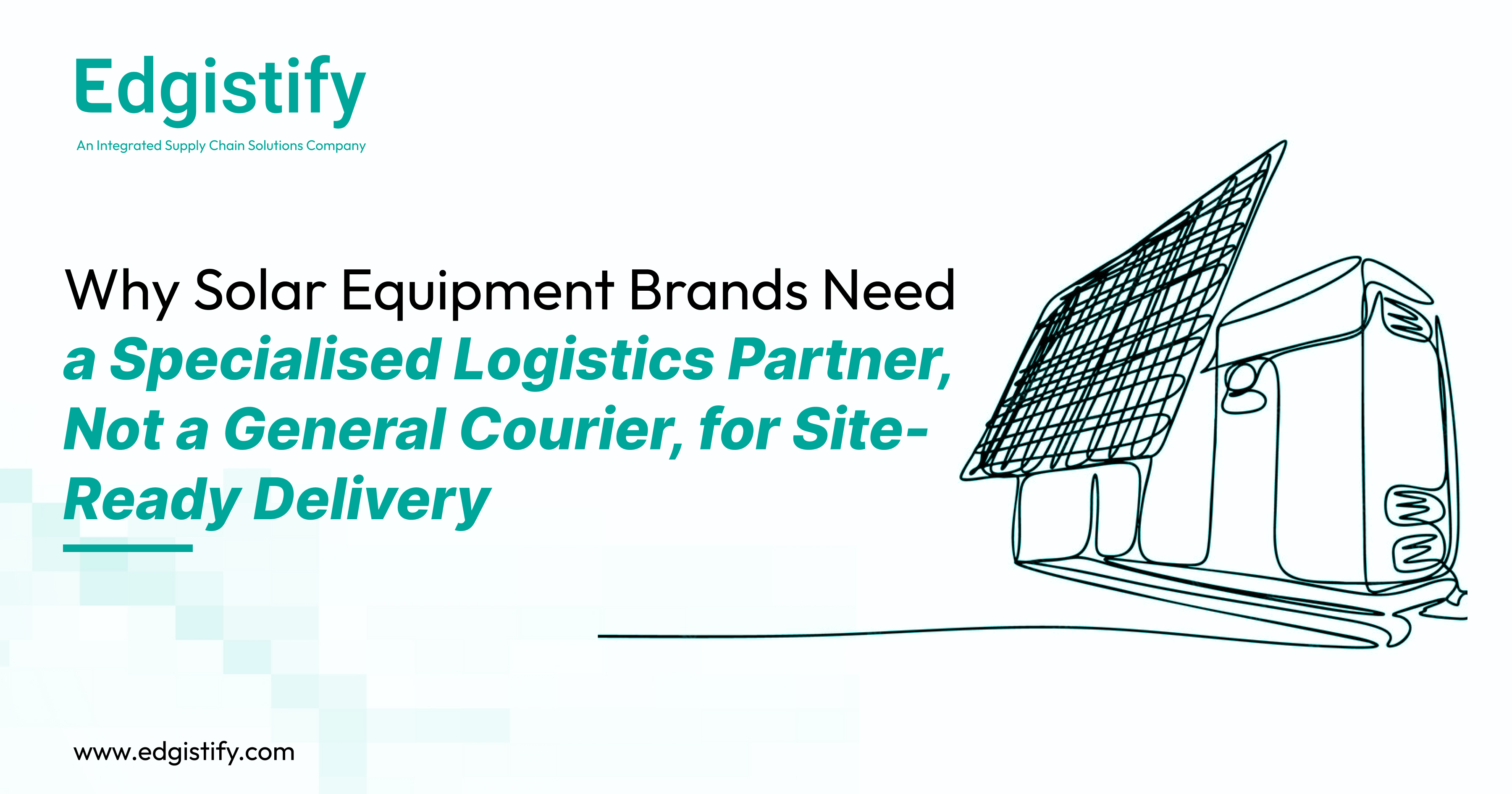 Edgistify's specialized solar logistics dashboard tracking micro-crack prevention and ALMM compliance for high-value panels.