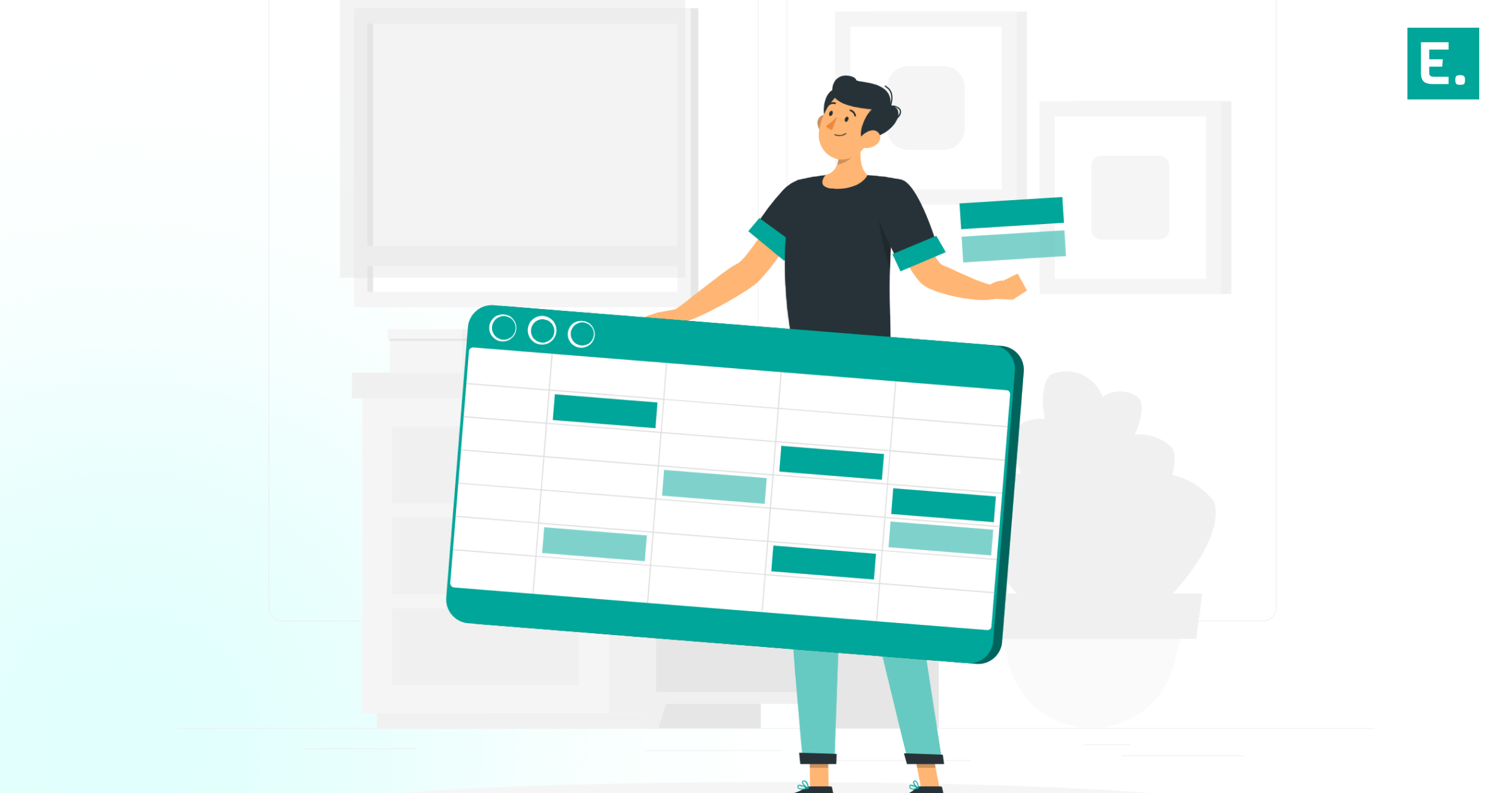 A side-by-side transition diagram showing legacy spreadsheet tracking converting into a centralized enterprise resource planning dashboard.