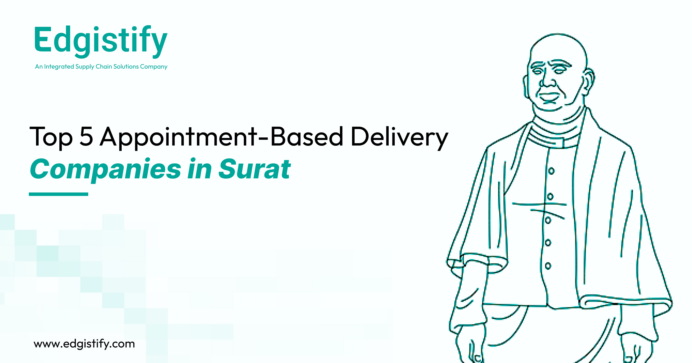 Textile fulfilment truck coordinating automated dock scheduling at Surat Ring Road markets and Hajira industrial zone.