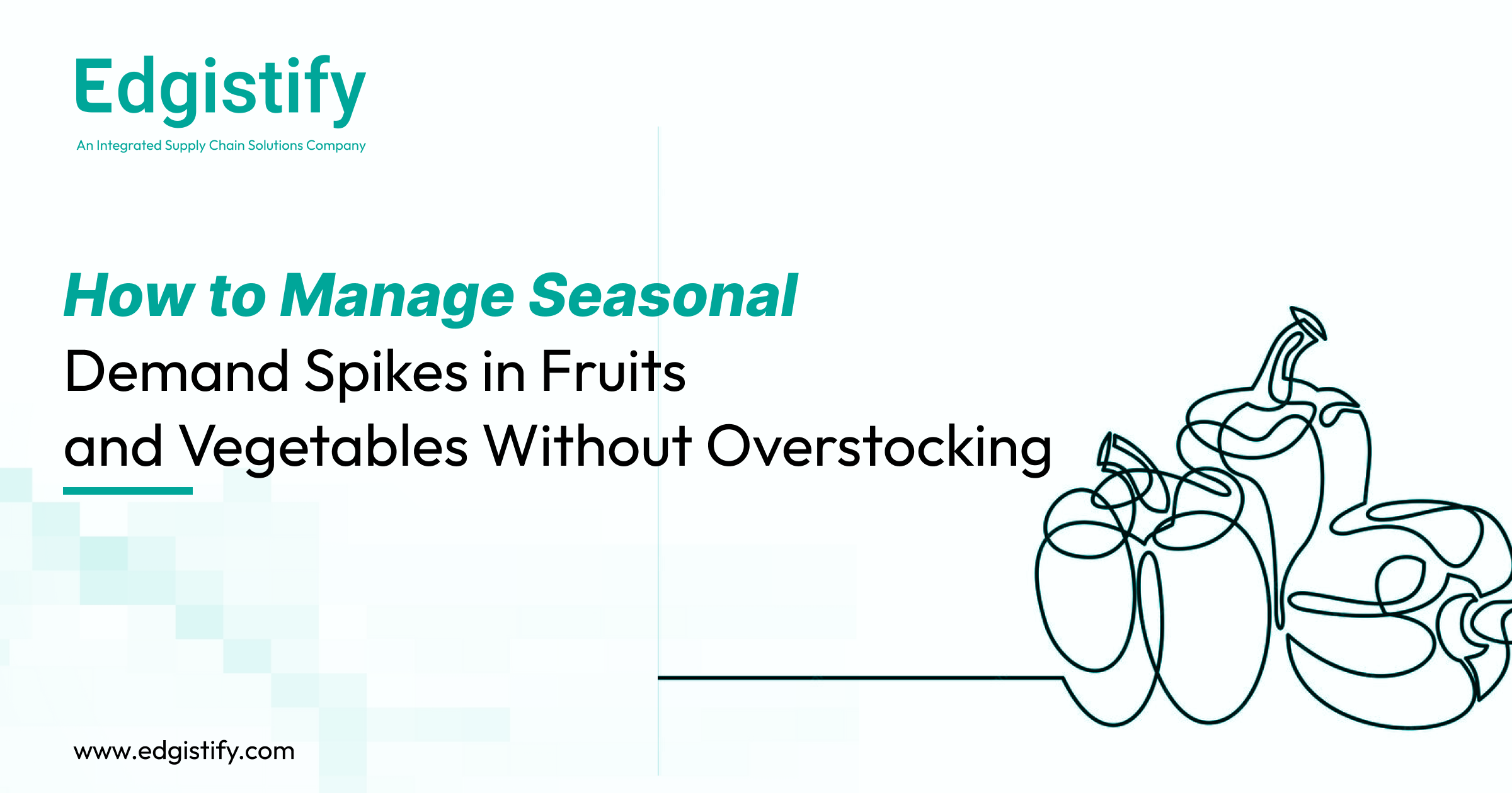 Edgistify's EdgeOS dashboard showing real-time demand forecasting and inventory levels for seasonal fruits like mangoes and strawberries.